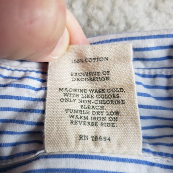 Hollister Casual Button Down Striped Shirt Medium - Picture 6 of 6